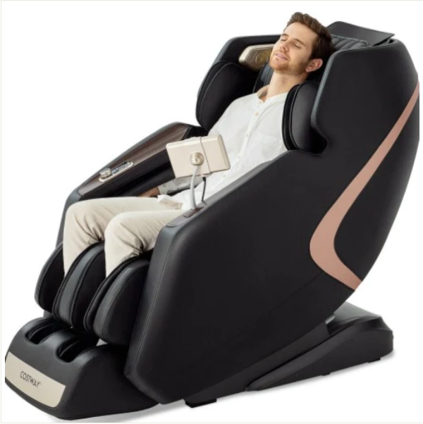Mega Sale-Premium Series-COSTWAY - JL10013WL- 3D SL-Track Full Body Zero Gravity Massage Chair with Thai Stretch